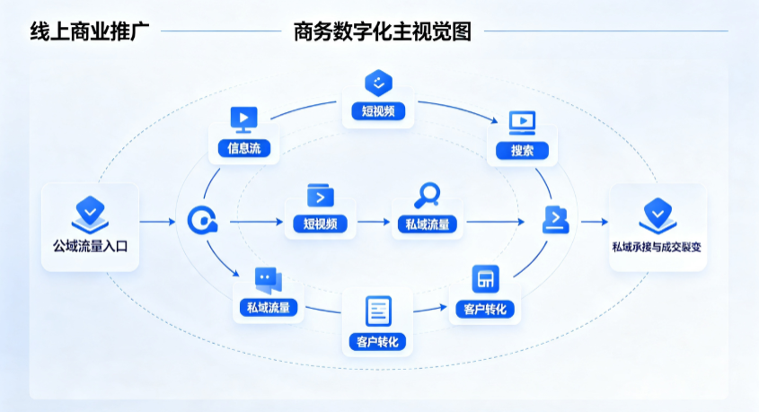 澄海区线上商业推广怎么做？全域流量闭环搭建与低成本转化实战指南